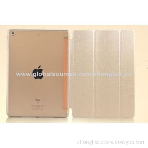 Ultra-slim Smart Cover PU Leather Stand Case for iPad, OEM and ODM Orders Acceptable